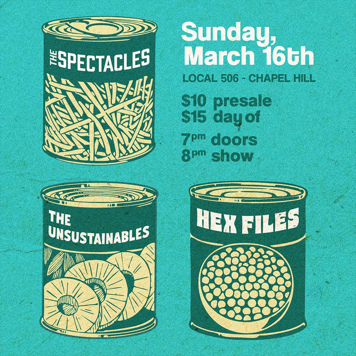 The Spectacles, The Unsustainables, and Hex Files