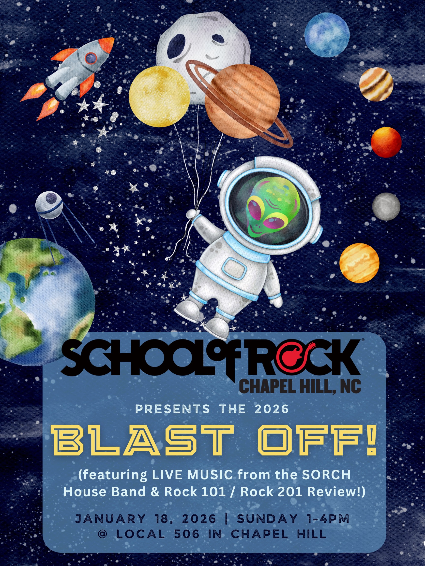 School Of Rock Chapel Hill 2026 Blast Off