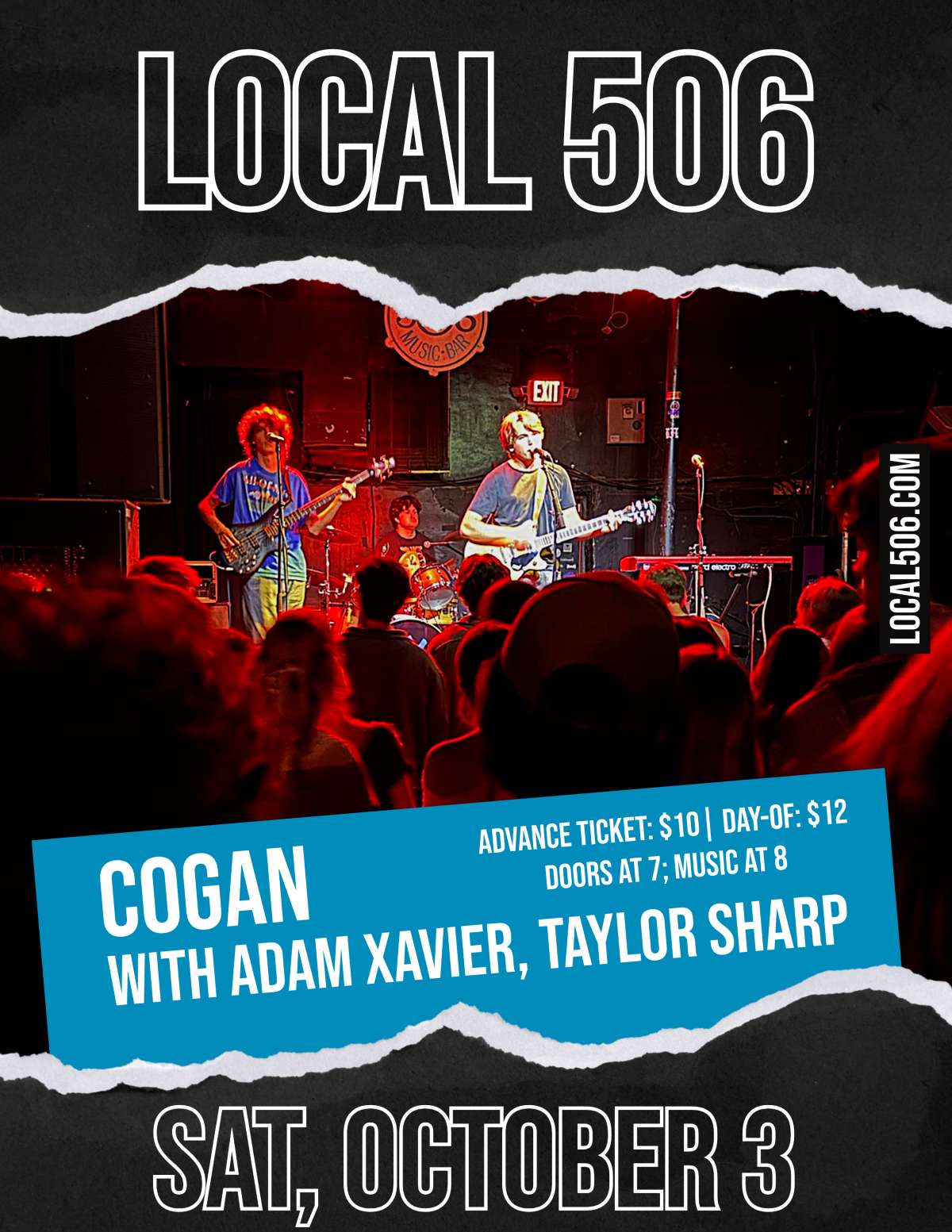 Cogan with Adam Xavier and Taylor Sharp