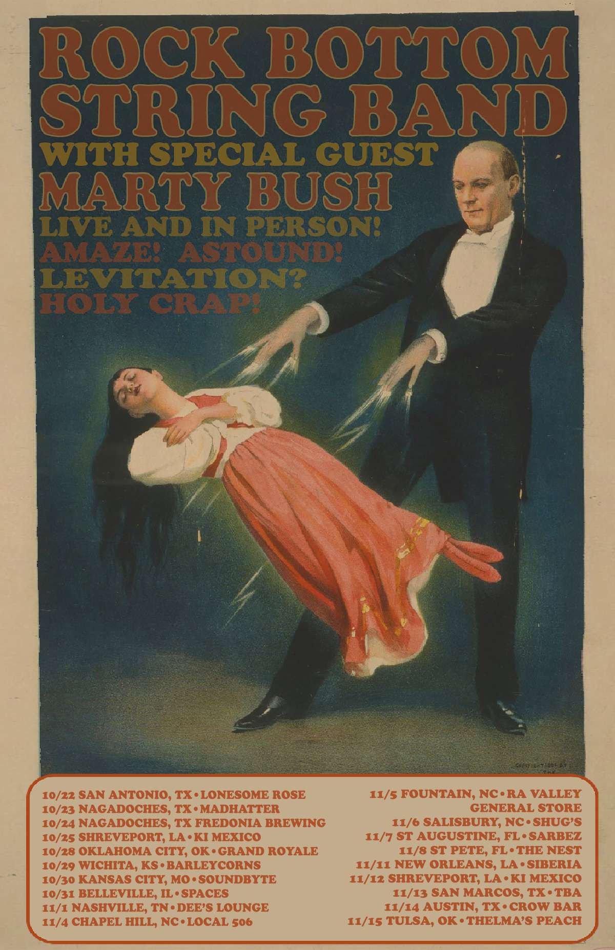 Rock Bottom String Band and Marty Bush with Sugaree String Society