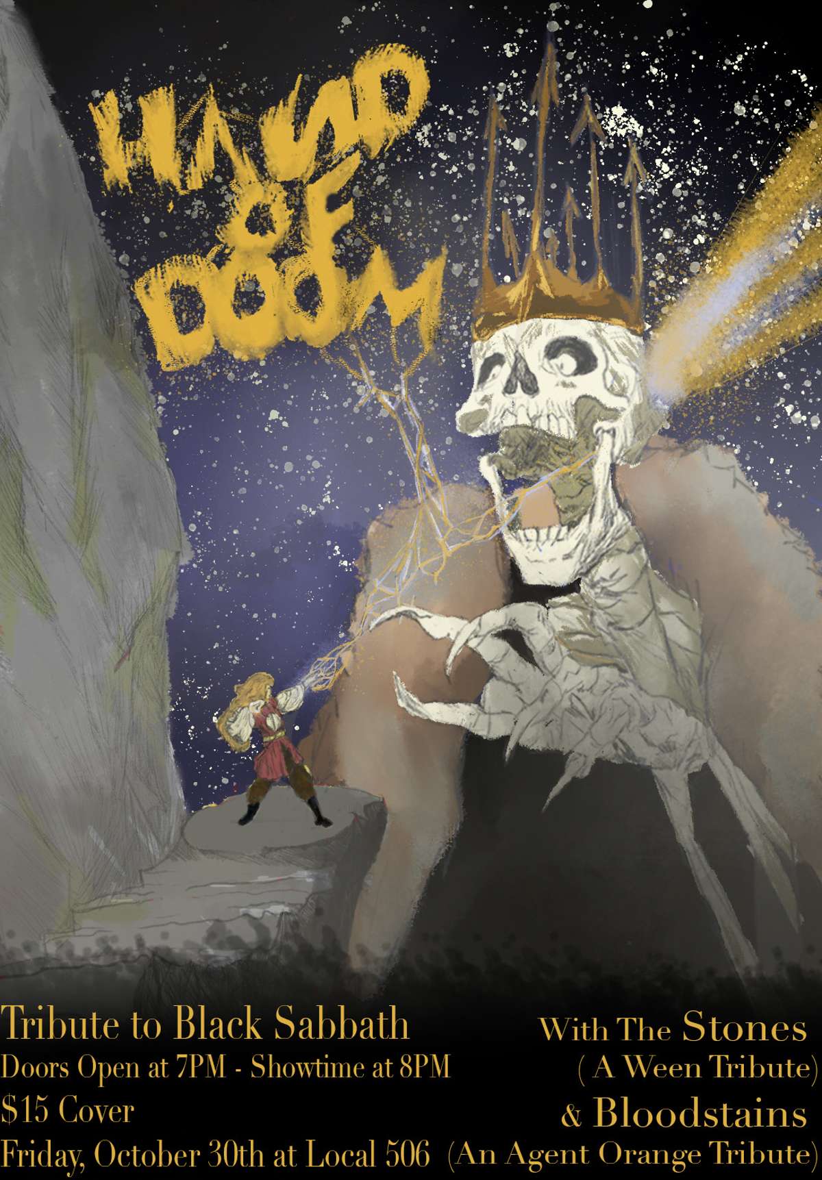 Hand Of Doom (Black Sabbath Tribute) with The Stones (Ween Tribute) and Bloodstains (Agent Orange Tribute)